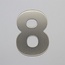 CombiCraft RVS / Edelstaal 3D Nummer of Huisnummer 8 zonder bevestiging