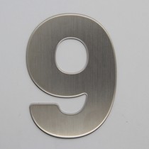 RVS 3D Nummer 9 zonder bevestiging