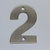 CombiCraft RVS 3D Nummer 2 met boorgaten
