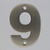 RVS 3D Nummer 9 met boorgaten