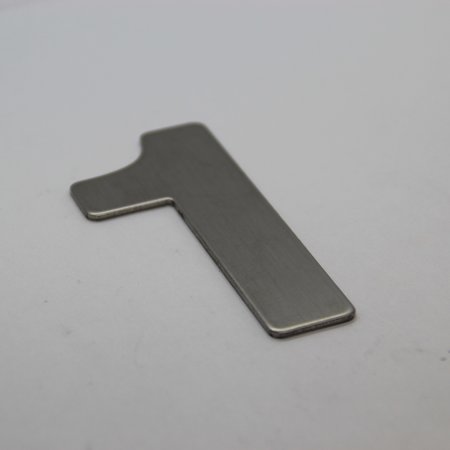 CombiCraft RVS / Edelstaal 3D Nummer of Huisnummer 1 zonder bevestiging