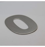 RVS / Edelstaal 3D Nummer of Huisnummer 0 zonder bevestiging