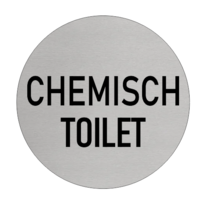 Chemisch Toilet bordje Aluminium