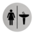Vrouwen & Wastafel bordje Aluminium