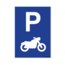 Bordje - Parkeerplaats Motor 21x30cm