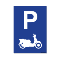 Parkeerplaats Scooter Bord