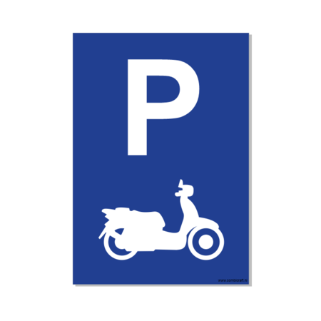 Bordje - Parkeerplaats Scooter 21x30cm