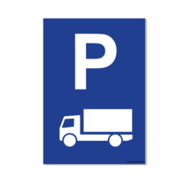 Parkeerplaats Vrachtauto Bord