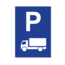 Bordje - Parkeerplaats Vrachtauto 21x30cm