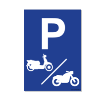 Parkeerplaats Motor & Scooter Bord
