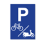 Bordje - Parkeerplaats Fiets & Scooter 21x30cm