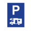 Bordje - Parkeerplaats Camper 21x30cm