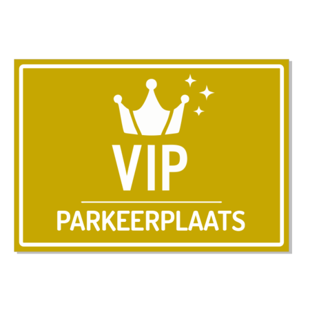 Bordje - Parkeerplaats VIP 21x30cm
