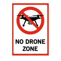 Verboden voor drones Bord