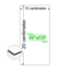 Rechthoek Aluminium Combipaneel bord 10x20cm met jouw eigen ontwerp