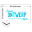 Rechthoek Aluminium Combipaneel bord 40x25cm met jouw eigen ontwerp