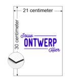 Aluminium CombiPaneel Bordje met jouw eigen ontwerp 21x30cm (ca. A4)