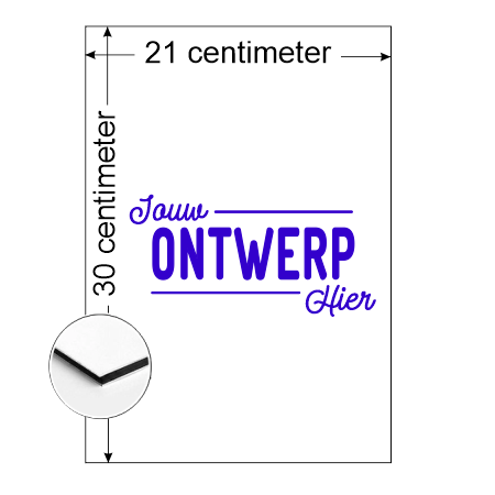 Aluminium CombiPaneel Bordje met jouw eigen ontwerp 21x30cm (ca. A4)