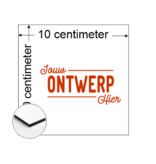 Aluminium CombiPaneel Bordje met jouw eigen ontwerp 10x10cm