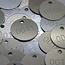 CombiCraft 100% Elox-Aluminium Zilverkleurige sleutellabels Ø30mm met 1 gat voorzien van vier ingeslagen cijfers