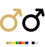 Plexiglas WC pictogram of Symbool Man