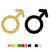 CombiCraft Plexiglas WC pictogram Man