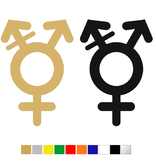 Plexiglas WC pictogram of Symbool Genderneutraal