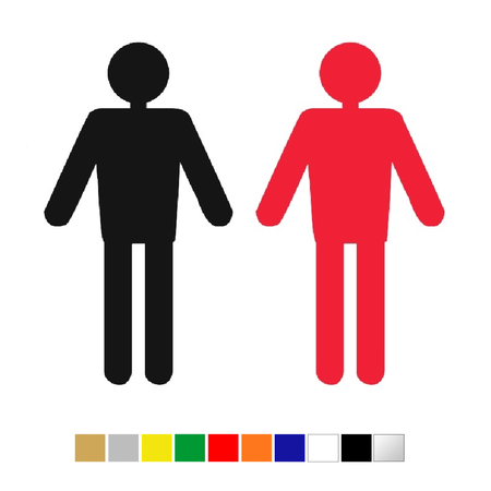 Plexiglas Toiletbordje Heren in 10 kleuren beschikbaar