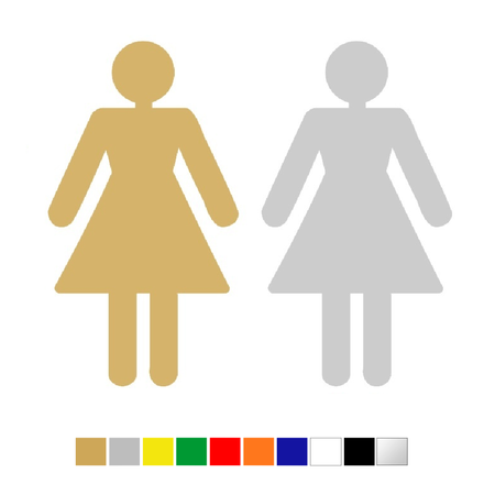 Plexiglas Toiletbordje Dames in 10 kleuren beschikbaar