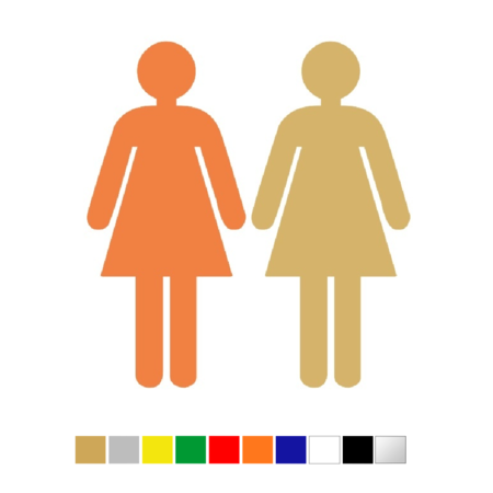 Plexiglas Toiletbordje Dames in 10 kleuren beschikbaar