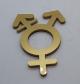 CombiCraft Plexiglas WC pictogram of Symbool Genderneutraal