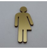 CombiCraft Plexiglas Toilet Pictogram Genderneutraal in 10 kleuren beschikbaar