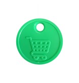 Intratuin Winkelwagenmunt €0,50 formaat - met gaatje in reliëf - per 6000 stuks te bestellen.