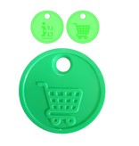 Intratuin Winkelwagenmunt €0,50 formaat - met gaatje in reliëf - per 6000 stuks te bestellen.