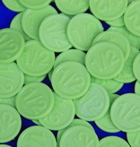 CombiCraft 1000 Plastic reliëfmunten of gegraveerde munten in een eigen ontwerp vanaf 1000 stuks in de maat Ø25 en Ø29mm  met 2 niet gelijke zijden