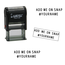 Gepersonaliseerde Add me on Snap stempel 27x10mm