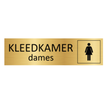 Goudkleurig Deurbordje Dames kleedkamer