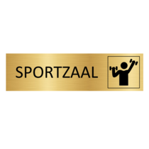 Goudkleurig Deurbordje Sportzaal