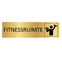 Goudkleurig Deurbordje Fitnessruimte