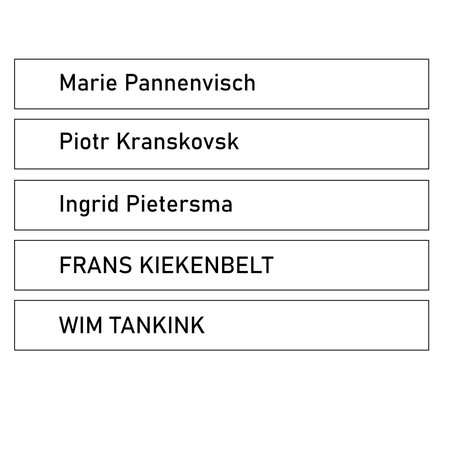 Naamplaatje passend in de Menoor Presentieborden in 100 x 12mm