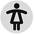 Dames toiletbordje Aluminium