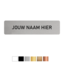 Kunststof naamplaatje 80x20mm voor bel, voordeur of brievenbus -  zonder bevestiging, geen tape of gaten