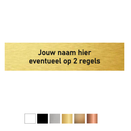 CombiCraft Kunststof naamplaatje 85x20mm voor bel, voordeur of brievenbus