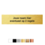 Kunststof naamplaatje 85x20mm voor bel, voordeur of brievenbus