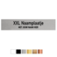 Kunststof XL-Naamplaatje 150x30mm - zonder bevestiging, geen tape of gaten