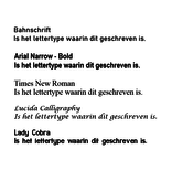 Gekleurd Kunststof naamplaatje 80x20mm - zonder bevestiging, geen tape of gaten