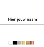 Naamplaatje BBK 93x19mm bel, briefkast of brievenbus
