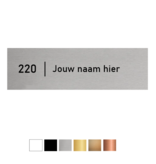 Naamplaatje Vankan 84x25mm bel, briefkast of brievenbus