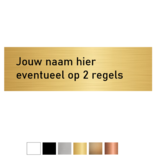 Naamplaatje Vankan 84x25mm bel, briefkast of brievenbus