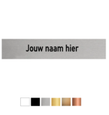 Naamplaatje ATEA (Siemens) 109x21x1,6mm voor bij bel, briefkast of brievenbus